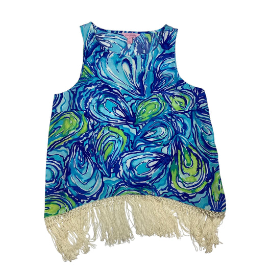 Top Sleeveless Designer By Lilly Pulitzer In Blue, Size: 2