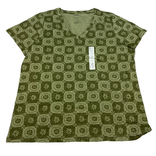 Top Short Sleeve Basic By Sonoma In Green, Size: L