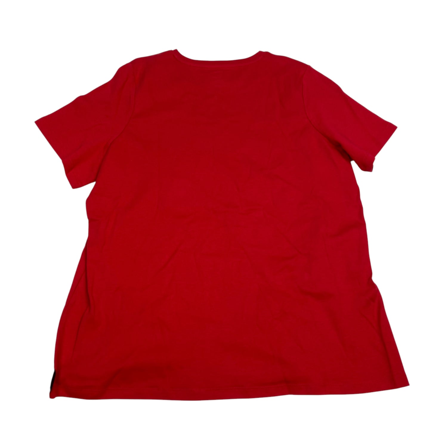 Top Short Sleeve Basic By Kim Rogers In Red, Size: Xxl