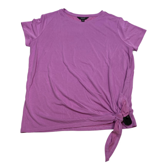 Top Short Sleeve Basic By Simply Vera In Purple, Size: Xl