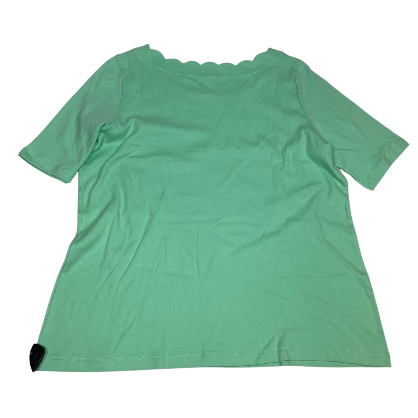 Top Short Sleeve By Kim Rogers In Green, Size: Xl