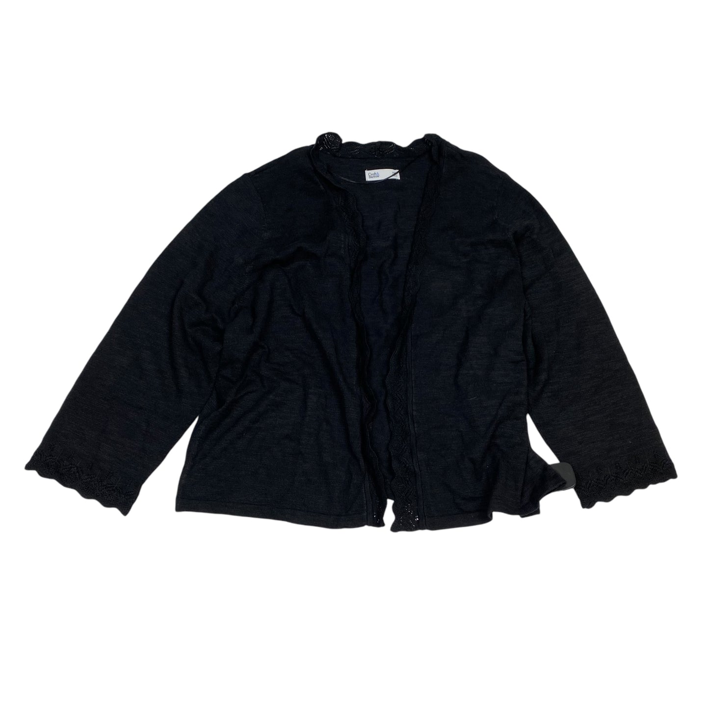 Cardigan By Croft And Barrow In Black, Size: Xxl