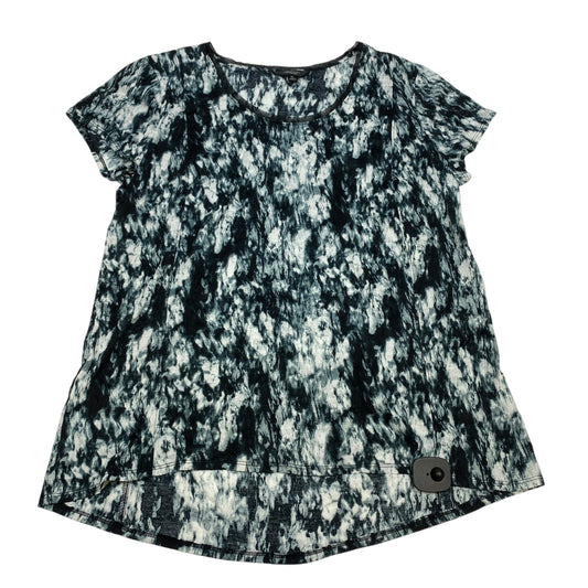 Top Short Sleeve By Simply Vera In Blue, Size: Xl