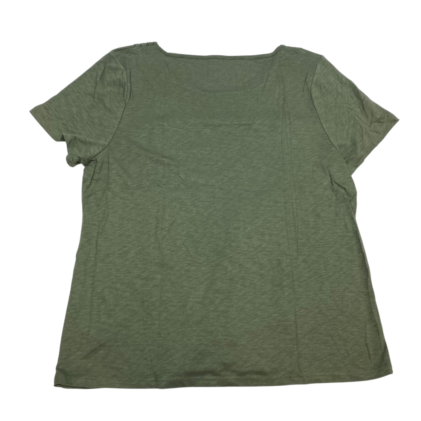 Top Short Sleeve By Talbots In Green, Size: Xl