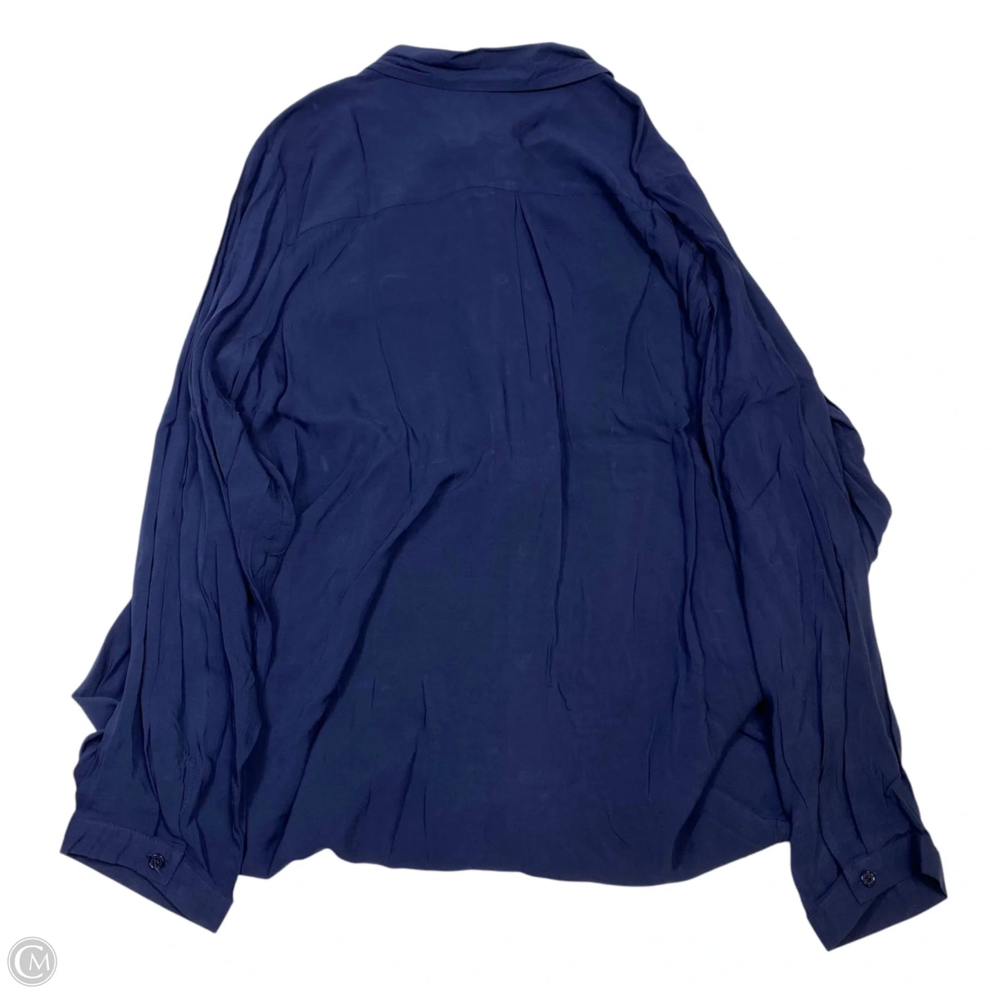 Top Long Sleeve By Avenue In Blue, Size: 3x