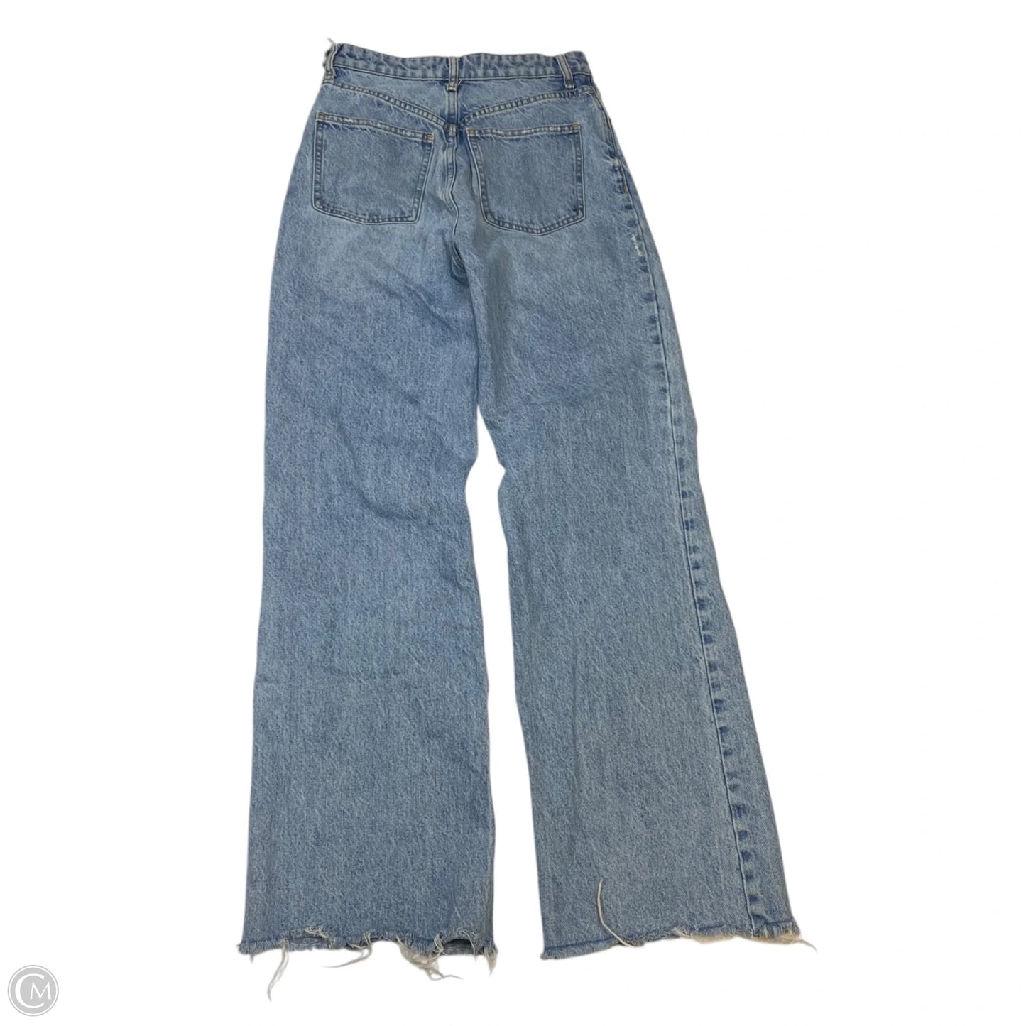 Jeans Straight By Zara In Blue Denim, Size: 4