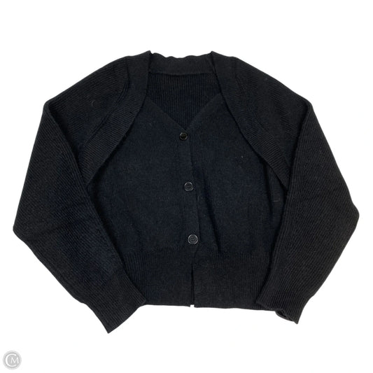 Sweater Cardigan By Commense In Black, Size: L