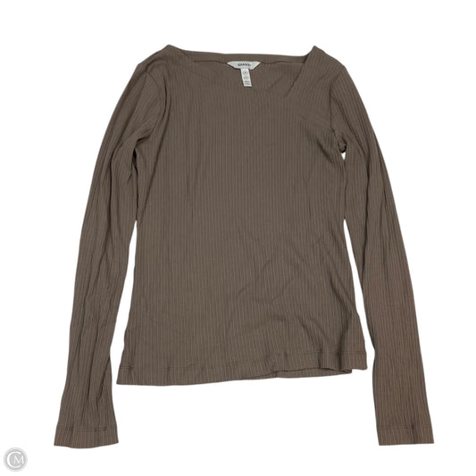 Top Long Sleeve By Spanx In Brown, Size: M