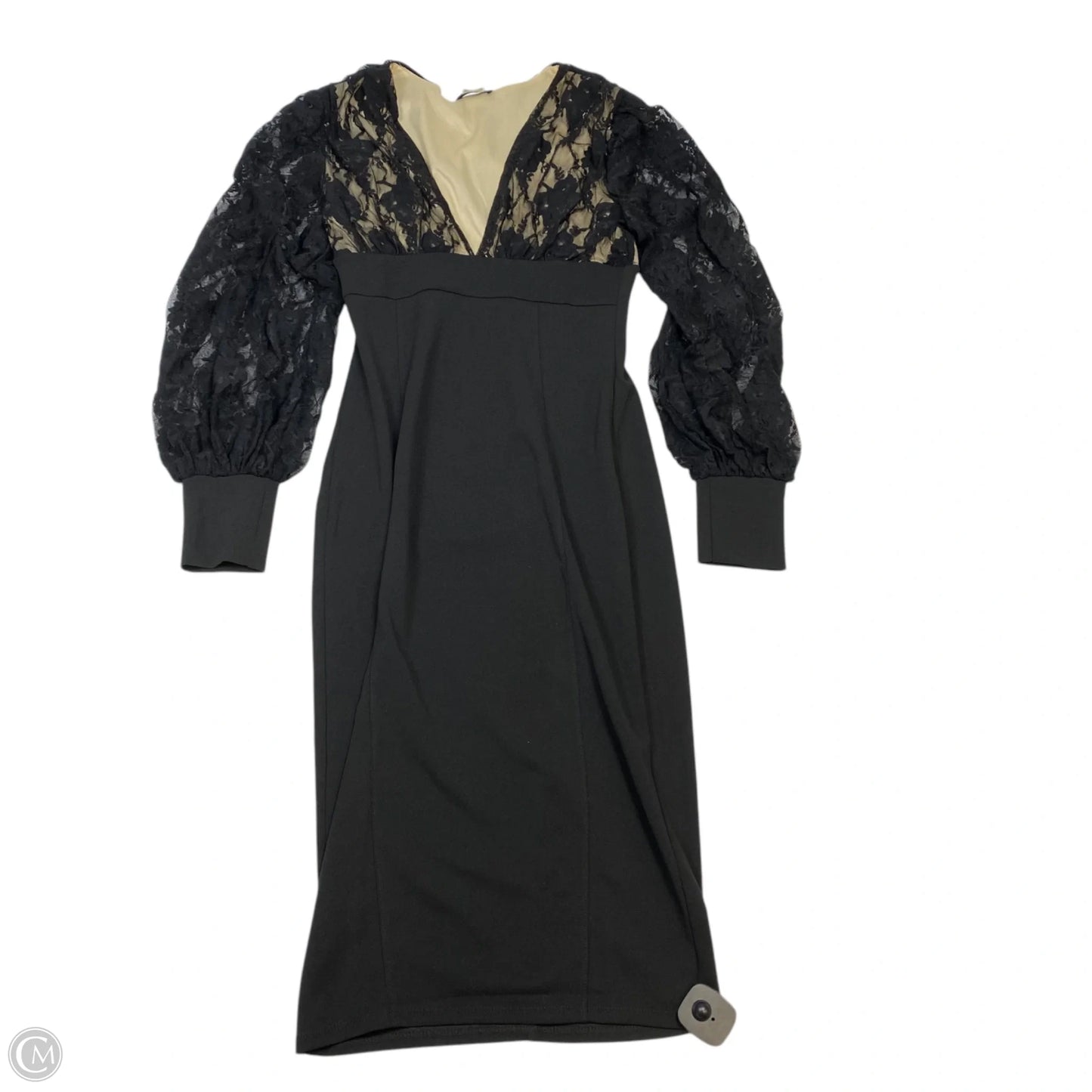 Dress Party Midi By Venus In Black, Size: S