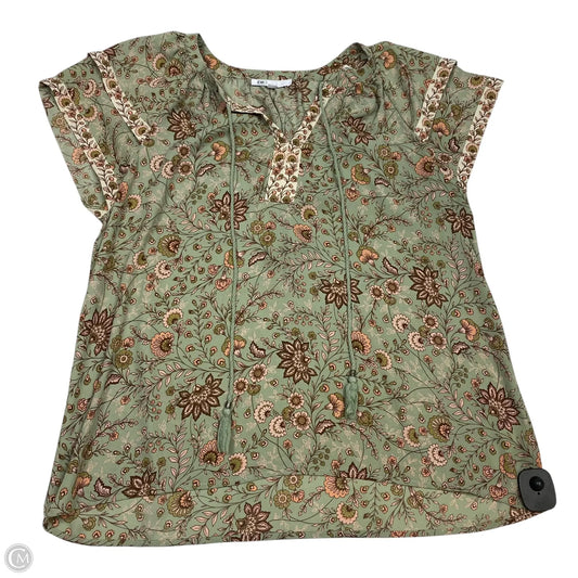 Top Short Sleeve By Dr2 In Green, Size: L