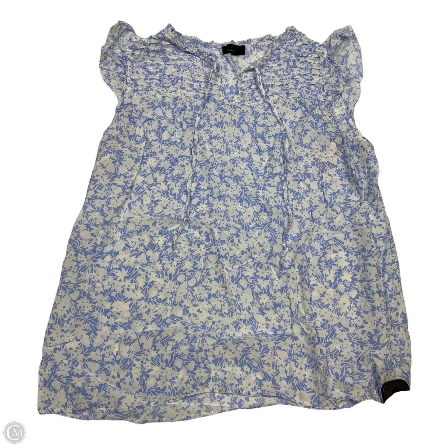 Top Sleeveless By Talbots In Blue, Size: L