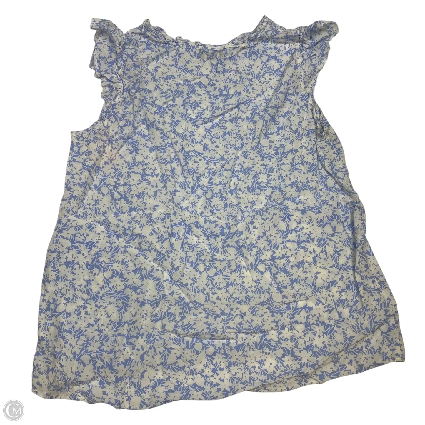 Top Sleeveless By Talbots In Blue, Size: L