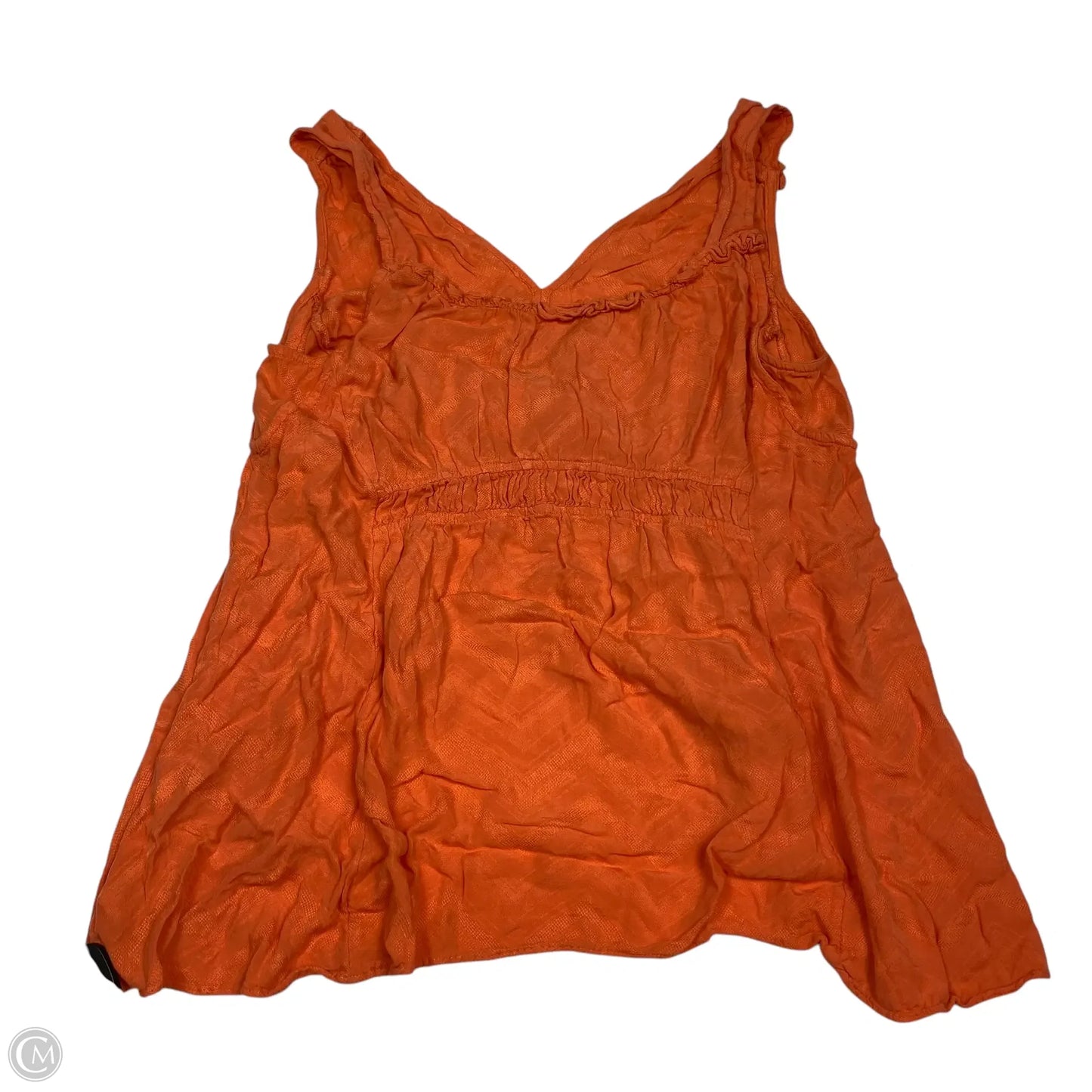 Top Sleeveless By Maeve In Orange, Size: L