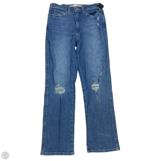 Jeans Straight By Levis In Blue Denim, Size: 6