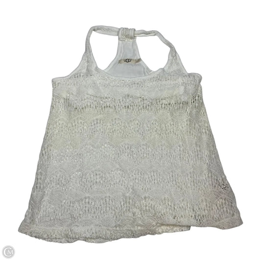 Top Sleeveless Designer By Ugg In Cream, Size: S