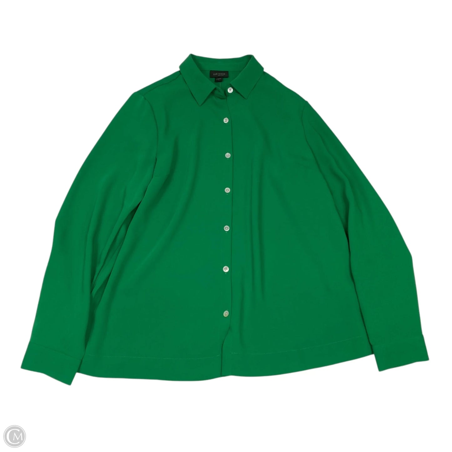 Blouse Long Sleeve By J. Jill In Green, Size: S