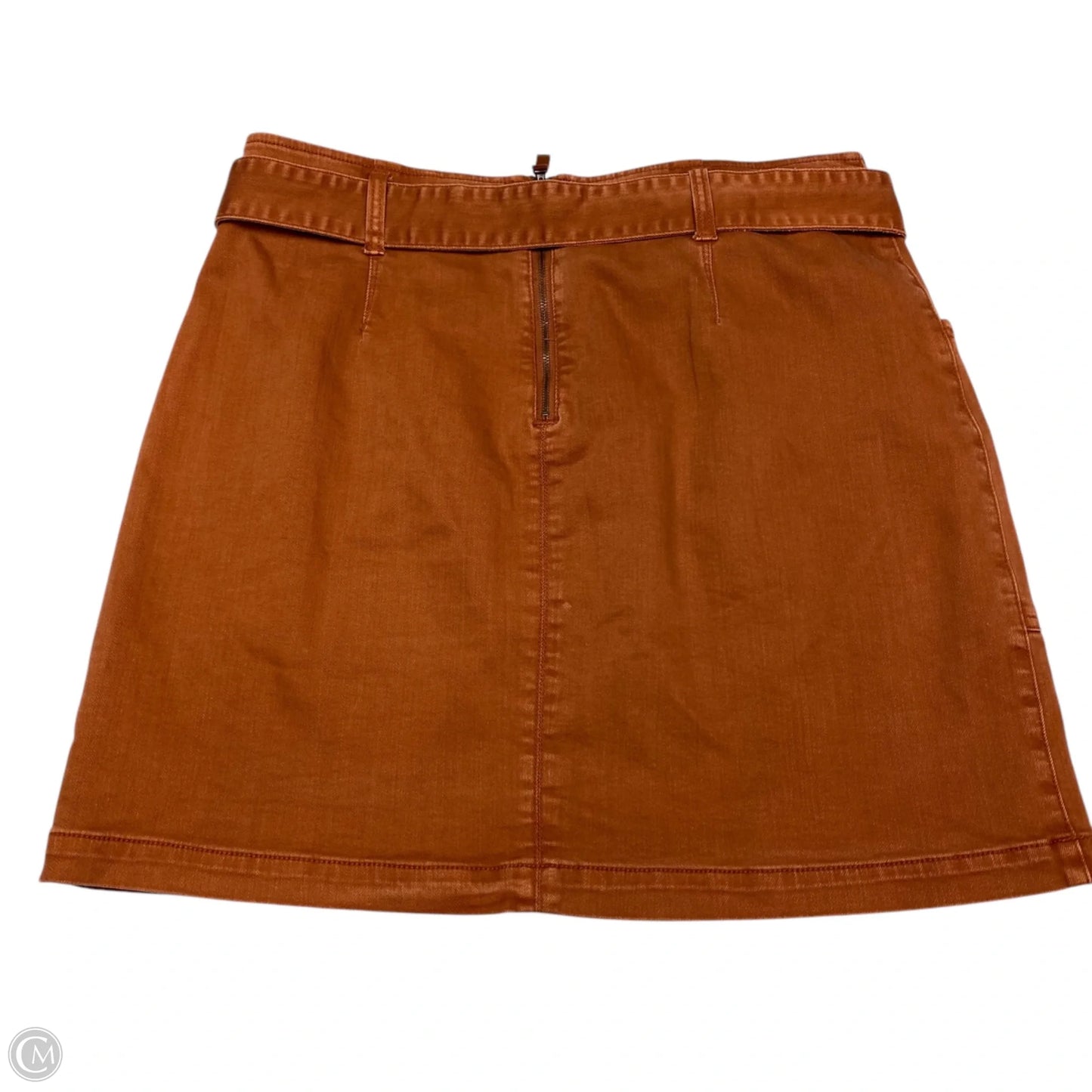 Skirt Mini & Short By Pilcro In Orange Denim, Size: L