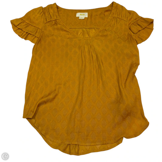 Top Sleeveless By Maeve In Yellow, Size: Xsp