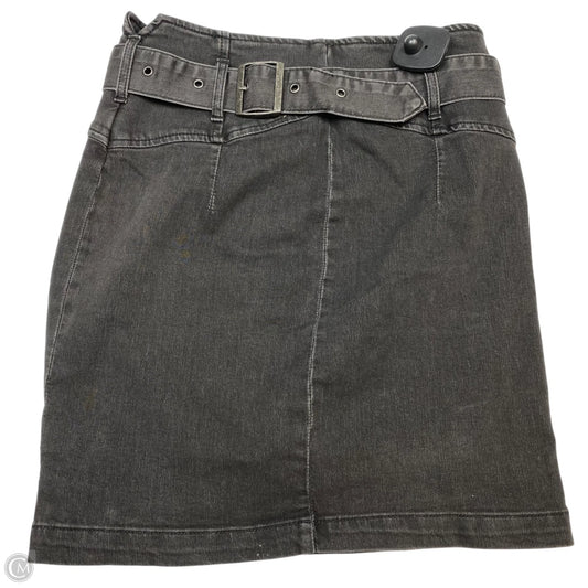 Skirt Mini & Short By Free People In Grey Denim, Size: S