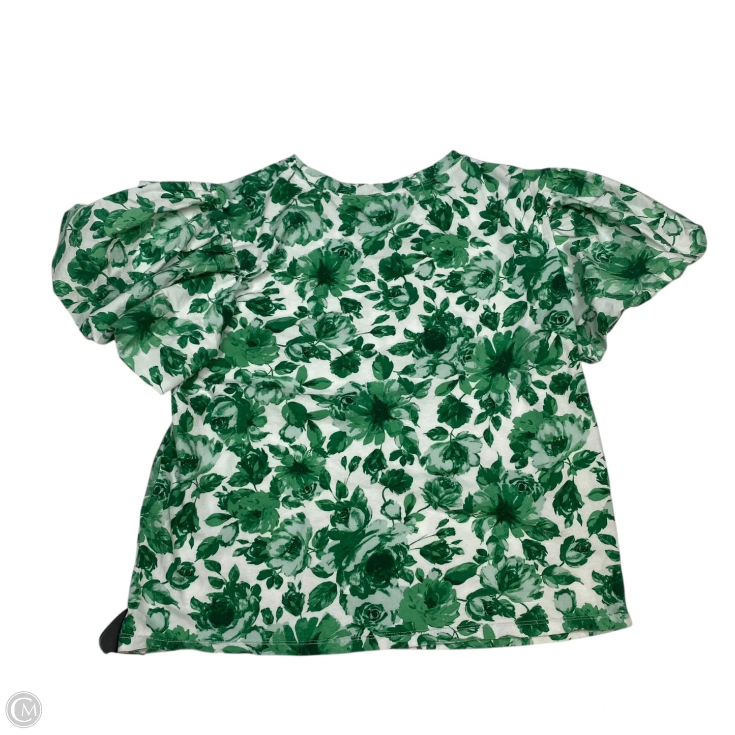 Top Short Sleeve By Zara In Green, Size: M