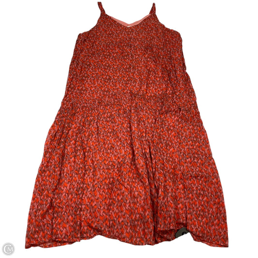 Dress Casual Midi By Joie In Orange, Size: Xxl