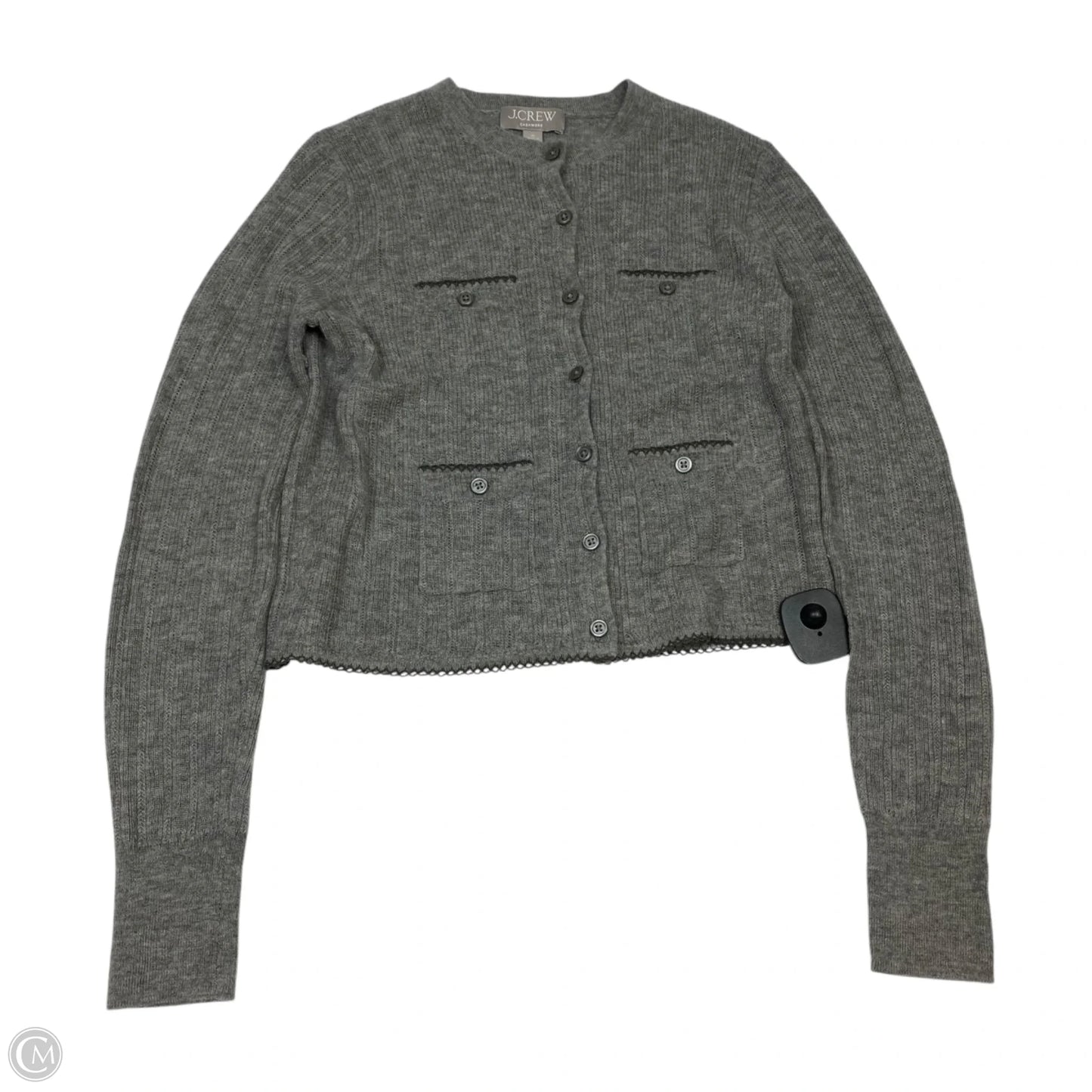 Sweater Cardigan Cashmere By J. Crew In Grey, Size: M