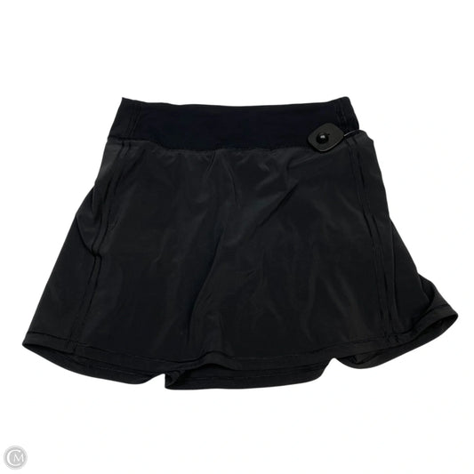 Athletic Skort By Lululemon In Black, Size: S