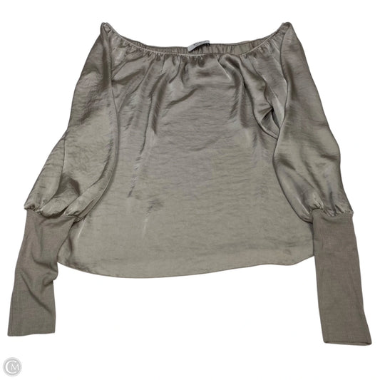 Top Long Sleeve By Bailey 44 In Grey, Size: M