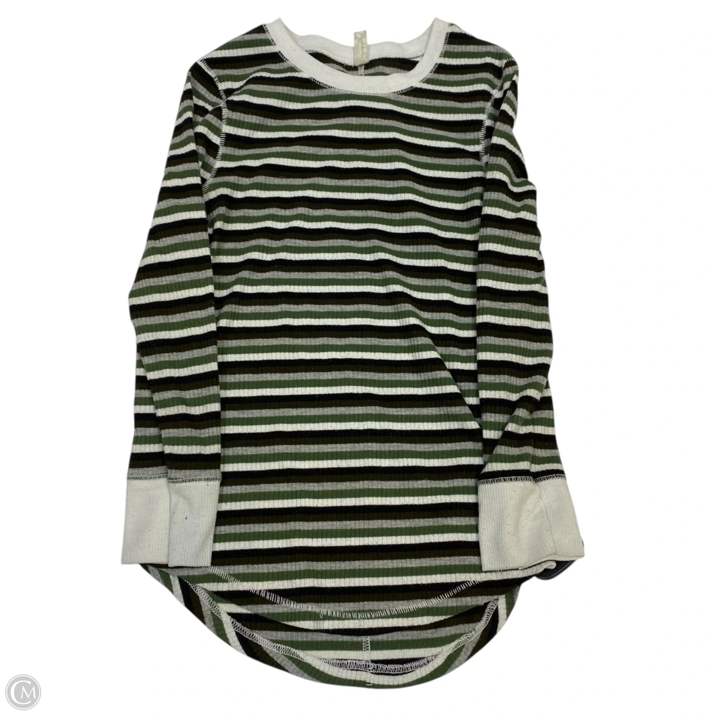 Top 3/4 Sleeve By Free People In Green, Size: Xs