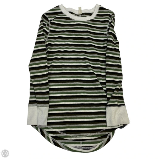 Top 3/4 Sleeve By Free People In Green, Size: Xs