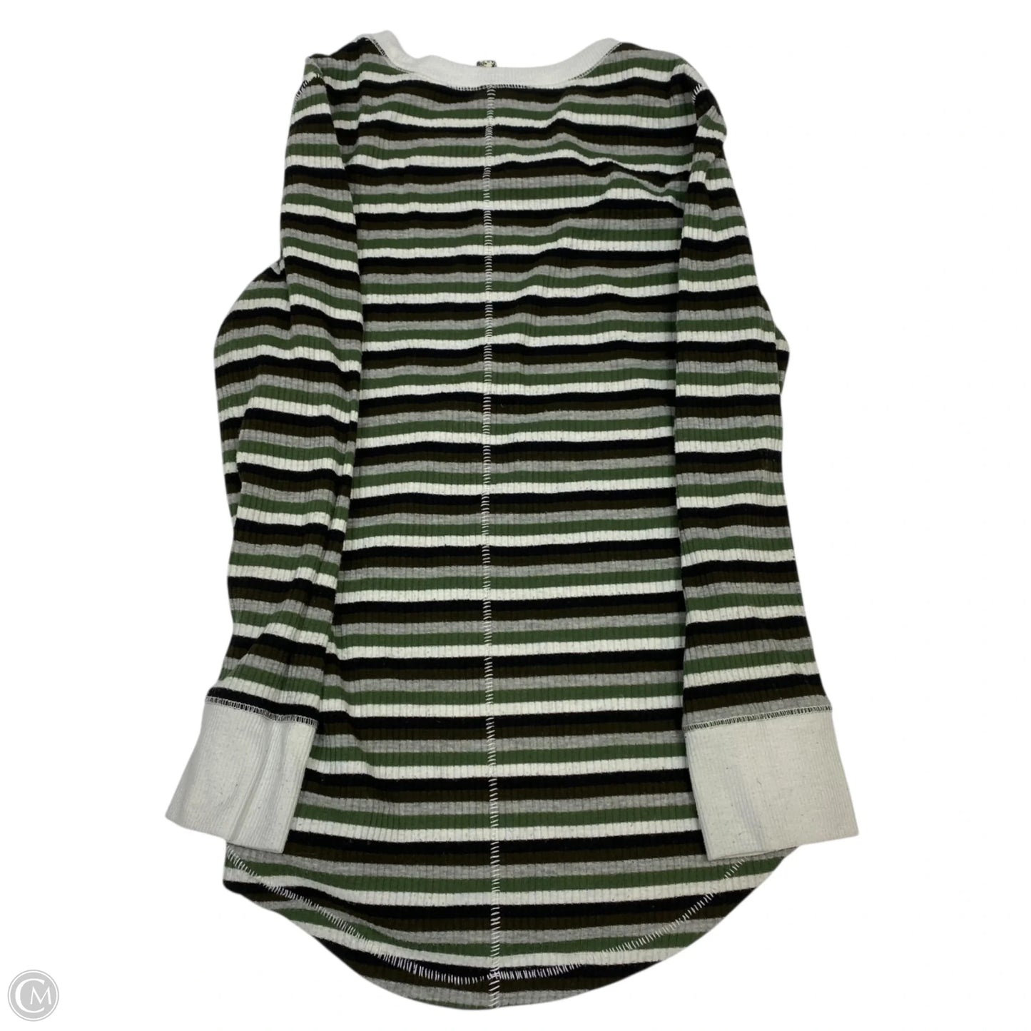 Top 3/4 Sleeve By Free People In Green, Size: Xs