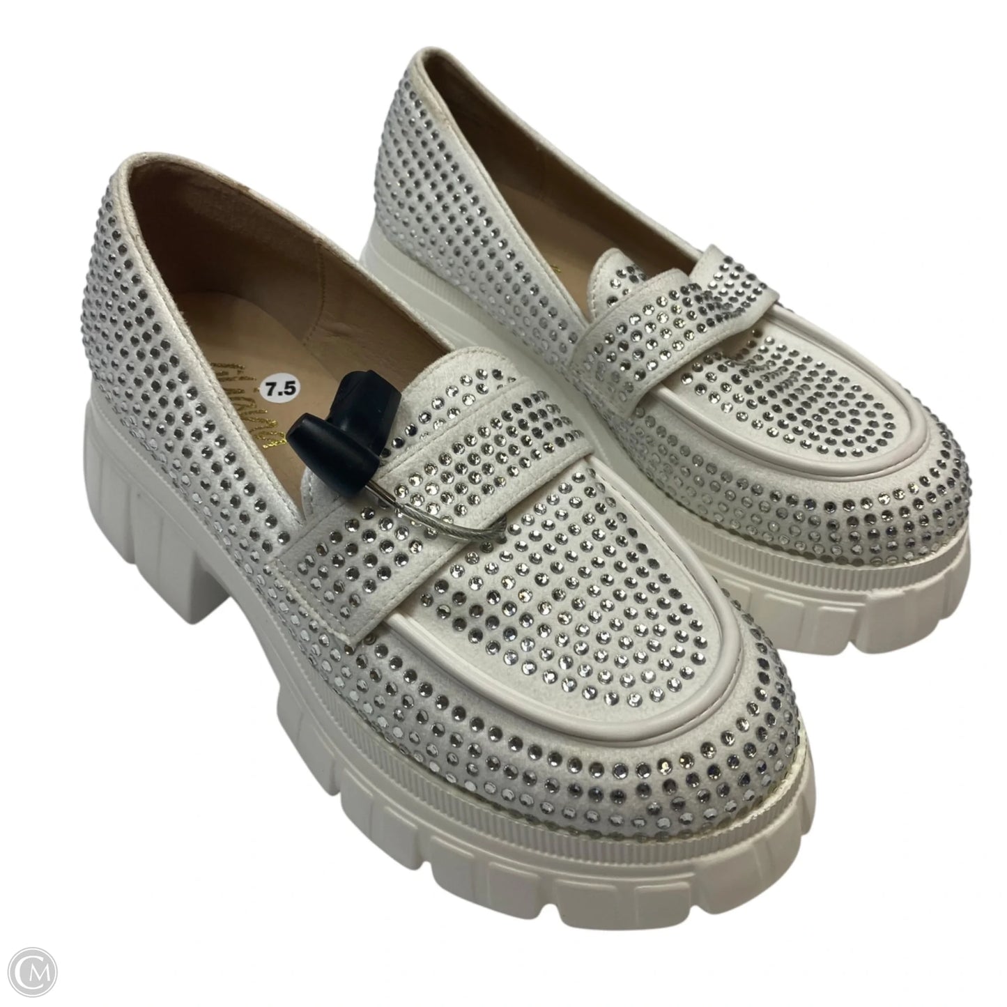 Shoes Heels Platform By Liliana In White, Size: 7.5