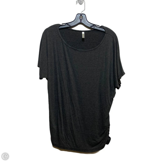 Top Short Sleeve Basic By Sweet In Grey, Size: Xl