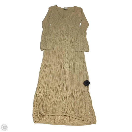Dress Sweater By Freshman In Tan, Size: Xl