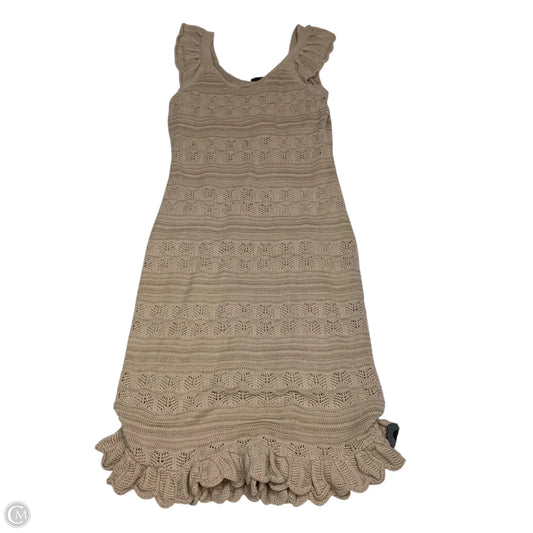 Dress Sweater By Freshman In Tan, Size: L
