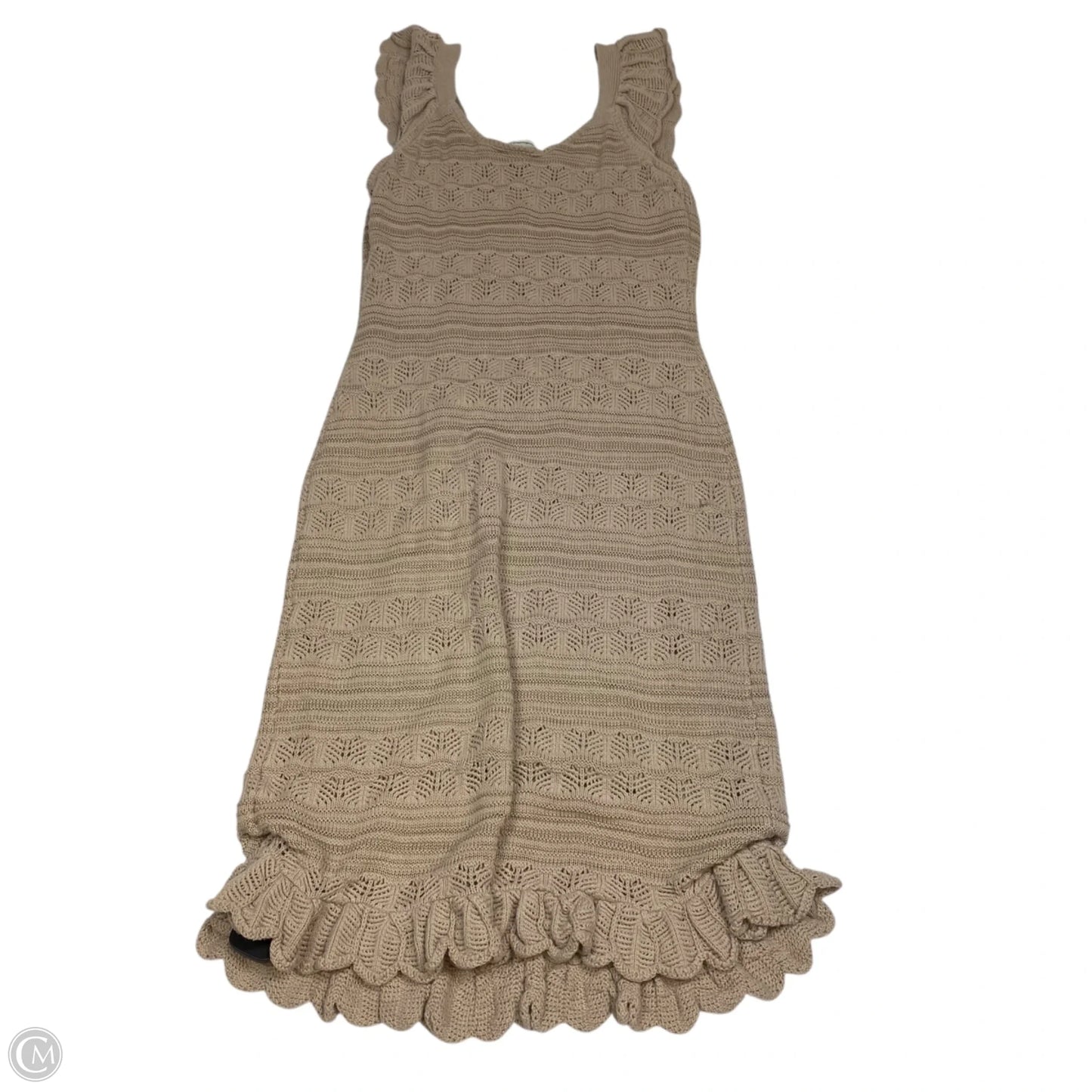 Dress Sweater By Freshman In Tan, Size: L