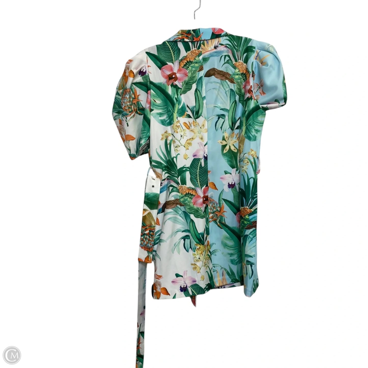 Dress Casual Short By A Peach In Blue & Green, Size: L