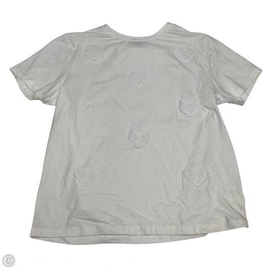 Top Short Sleeve By On Twelfth In White, Size: L