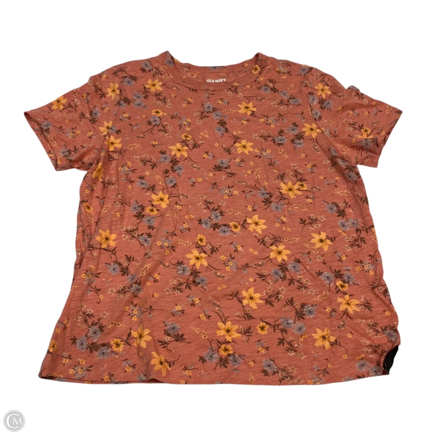 Top Short Sleeve Basic By Old Navy In Orange, Size: M