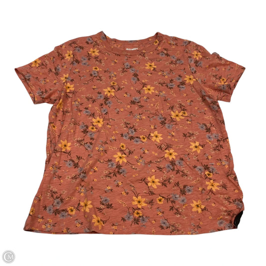 Top Short Sleeve Basic By Old Navy In Orange, Size: M