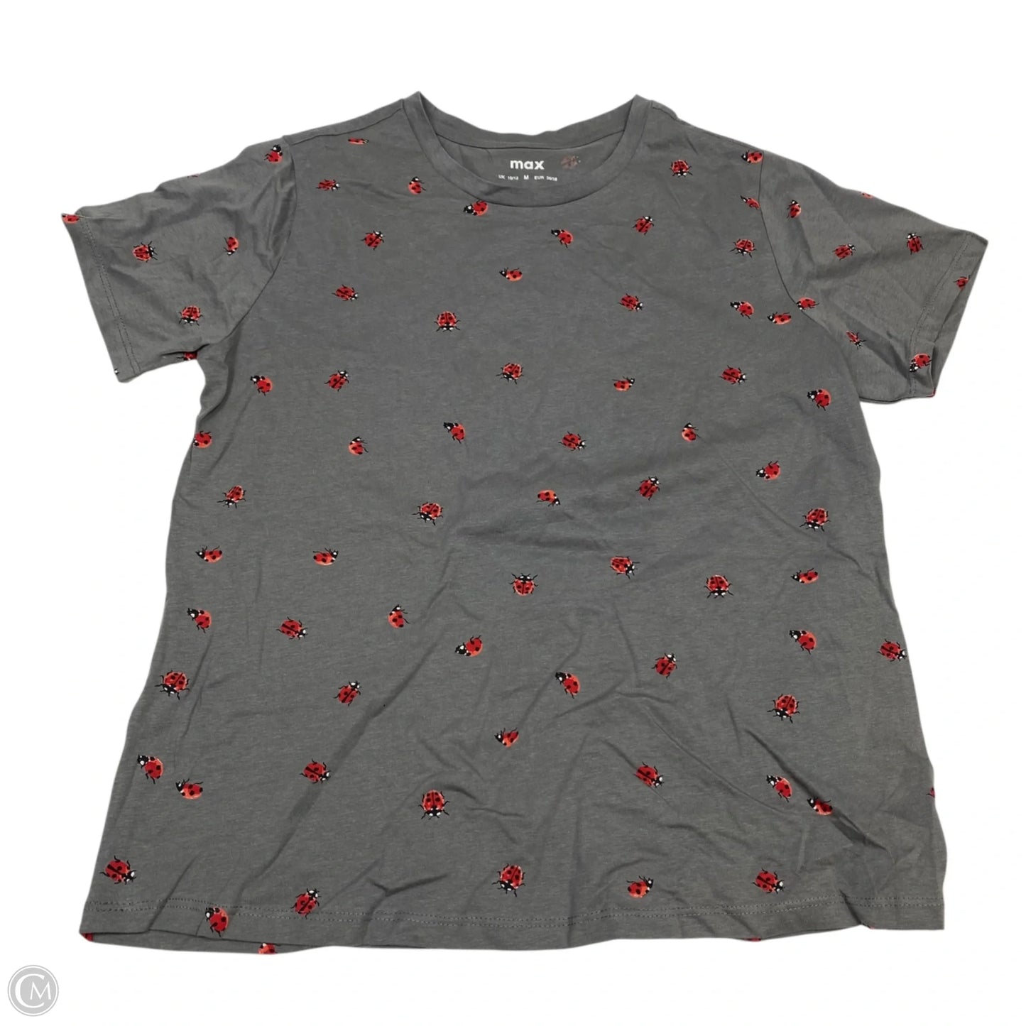 Top Short Sleeve Basic By Max In Grey, Size: M