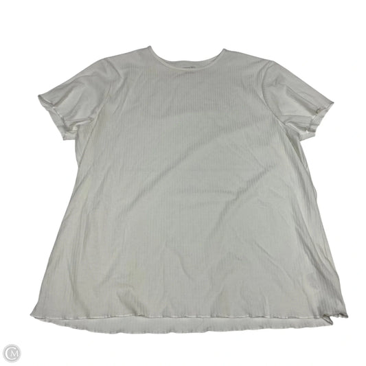 Top Short Sleeve Basic By Esmara In White, Size: L