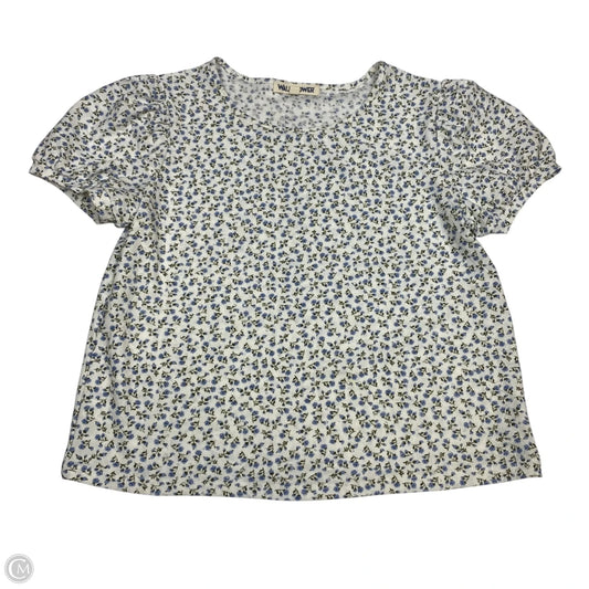 Top Short Sleeve By Wallflower In Blue, Size: L