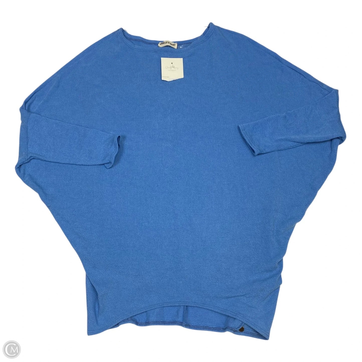 Top 3/4 Sleeve By Charlotte Avery In Blue, Size: L