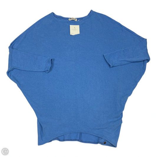 Top 3/4 Sleeve By Charlotte Avery In Blue, Size: L