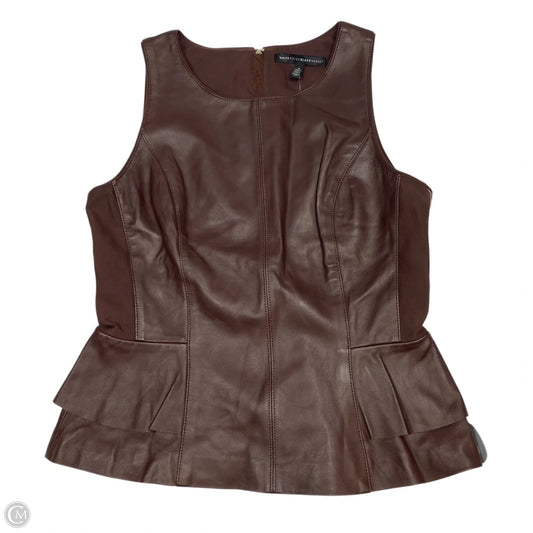 Top Sleeveless By White House Black Market In Brown, Size: M