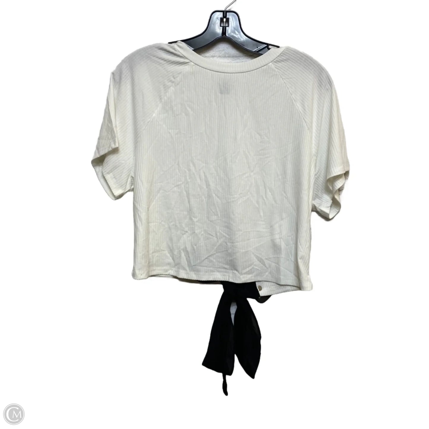 Top Short Sleeve By Shein In White, Size: 3x