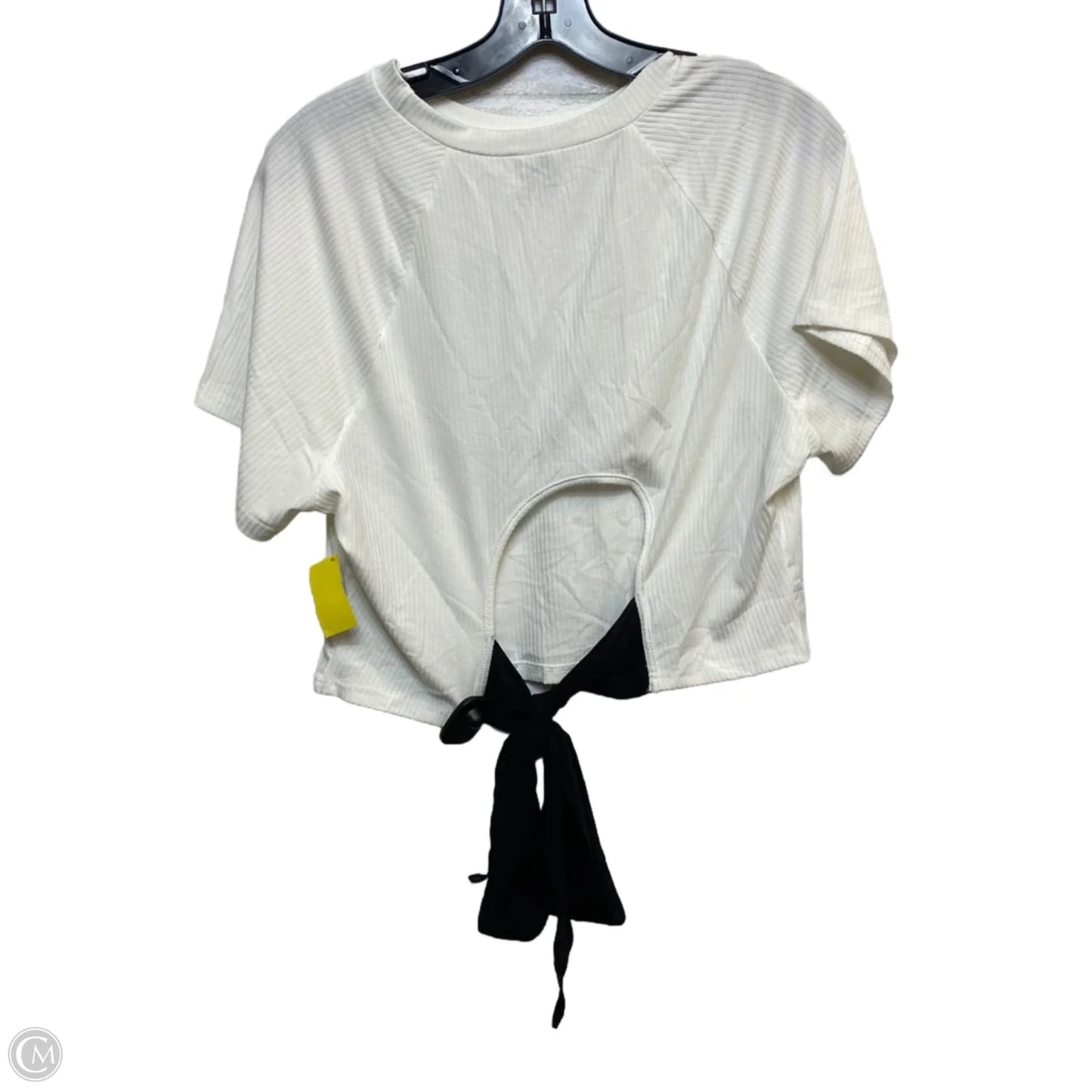 Top Short Sleeve By Shein In White, Size: 3x
