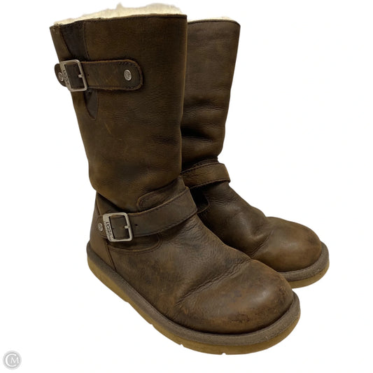 Boots Designer By Ugg In Brown, Size: 7