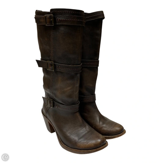 Boots Designer By Frye In Brown, Size: 9